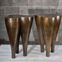 Pattes en cuivre martelé - Hammered copper leg - 1