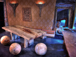 Meuble exotique - table en suhar et tamarin de Bali